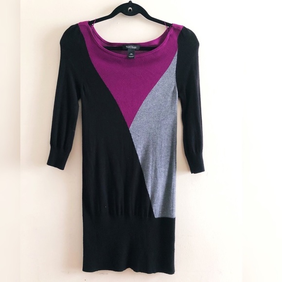 White House Black Market Dresses Whbm Sweater Color Block